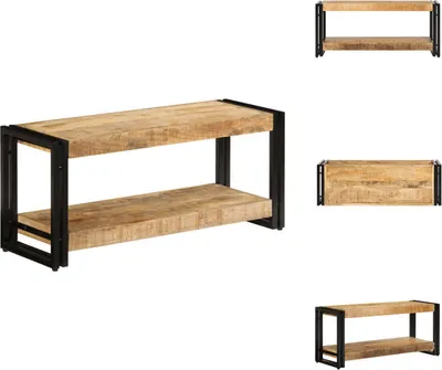 Produktbild von vidaXL TV-Schrank 90 x 30 x 40 cm Mango-Massivholz -  TV-Möbel