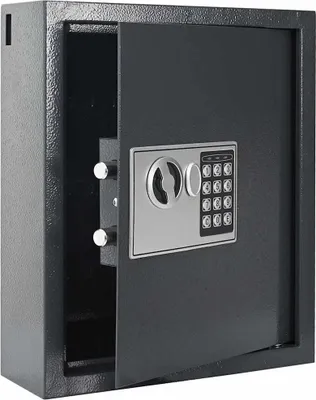Produktbild von vidaXL Digitaler Safe mit Schloss Dunkelgrau 30 x 10 x 36,5 cm Stahl