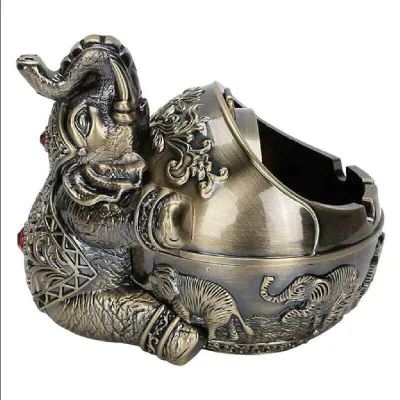 Produktbild von Aschenbecher mit Deckel elefanten dekoration aschenbecher