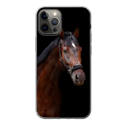 Produktbild von MuchoWow® Handyhülle Schutzhülle Hülle für iPhone 13 Pro Pferd - Tiere - Braun Silikon Softcase Handy Hülle - Handy-Tasche