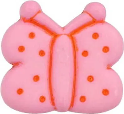 Produktbild von Möbelknopf Kinderzimmerknopf Schrankknopf Rosa Schmetterling Kommodenknopf