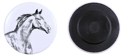 Productafbeelding van Tweebruggen magneet met een groot paard Art-Dog