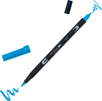 Image de Tombow ABT-515ABT Stylo pinceau double 515 bleu clair