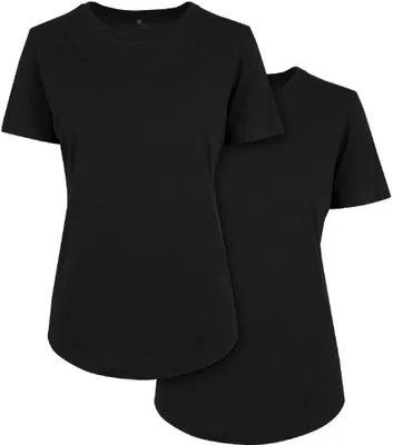 Produktbild von Build Your Brand Fit Kurzarm-t-shirt 2 Einheiten Schwarz S Frau Schwarz S