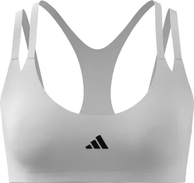 Produktbild von adidas Women's Optime Workout Strappy Light Support Bra, White, S