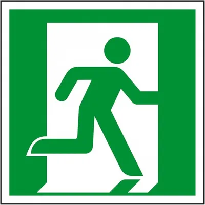 Produktbild von Dreifke® Schild I Rettungszeichen Rettungsweg/Notausgang rechts, Kunststoff, ...