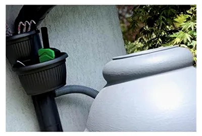 Produktbild von Anschluss-Set für Regenwassertonne mit Flexschlauch und Fallrohrfilter