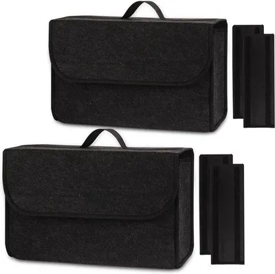 Produktbild von Famanu Kofferraum-Organizer Set für Werkzeuge und Pflegeprodukte - Schwarz