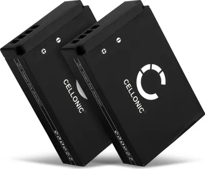Produktbild von CELLONIC 2x Akku für Kamera Kompatibel mit Canon EOS M50, PowerShot SX70 HS, EOS 100D, LP-E12 - (820mAh, 7.4V)
