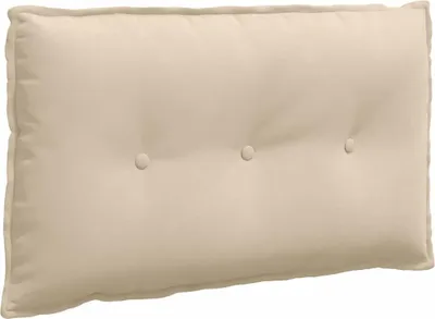 Zdjęcie produktu dla vidaXL Poduszka na plecy kremowa 80 x 50 cm z mikrofibry
