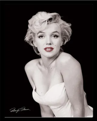 Produktbild von Monroe, Marilyn - Mini-Poster - Red Lips + Wechselrahmen, Shinsuke® Mini MDF schwarz, Acryl-Scheibe