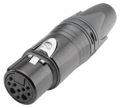 Produktbild von NEUTRIK® , 10-pol Kabelbuchse, vergoldete(r) Kontakt(e), gerade
