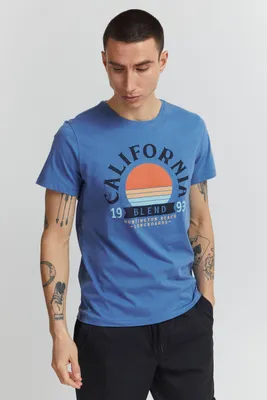 Produktbild von BLEND BHOrtwin - 20714919ME Herren T-Shirt Longshirt Basic