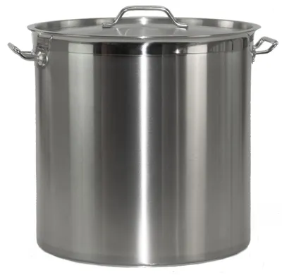 Produktbild von Kochtopf aus Edelstahl mit Randverstärkung und Deckel Ø45cm H45cm 71,5Liter
