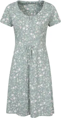 Image de Mountain Warehouse - Robe "Essentials Lora" avec jupe évasée pour femme MW4243 (38 FR) (Vert pâle)