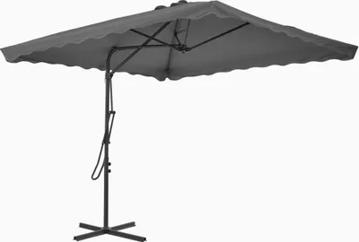 Obrázok produktu pre vidaXL Slnečník s oceľovou tyčou 250x250 cm antracitový
