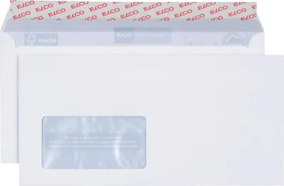 Image de Elco 38779 Enveloppe Proclima - C5/6 DIN long, extra-blanche, auto-adhésive, 100 g/qm, boîte de 500 pièces