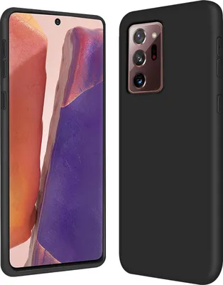 Zdjęcie produktu dla Etui Samsung Galaxy Note 20 Ultra silikonowo-żelowe etui ochronne na telefon komórkowy, czarne