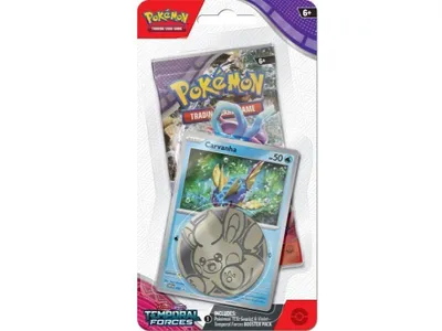 Obrázek produktu pro Pokémon TCG Temporal Forces Checklane Blister booster Carvanha.