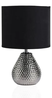 Image de Paulmann, lampe de table Pauleen, finition argentée, douille E14, puissance maximale 20W, couleurs : argent, noir