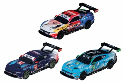 Produktbild von Ford Mustang GT3 Pack mit 3 Autos, Rü ckzieher