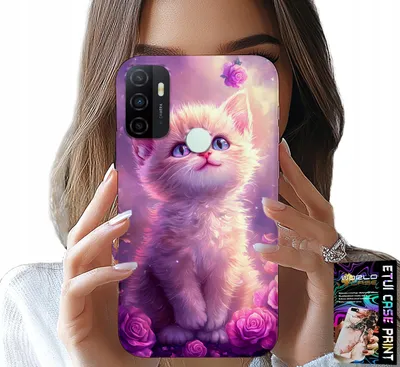 Image de Étui pour Oppo A53S / A53 2020 - Chaton mignon, chat, motifs avec des animaux