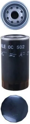 Productafbeelding van Oliefilter, schroefmodel, Ø 93,5 mm, MAHLE, geschikt voor onder andere IVECO EUROCARGO