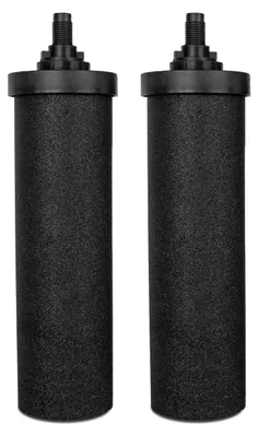 2 Aktivkohle-Wasserfilterkerzen für Schwerkraftfiltersysteme