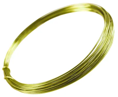 Aluminiumdraht, 1 mm grüngelb