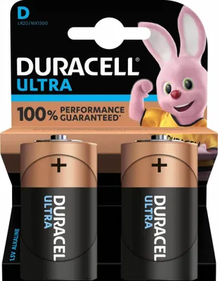 Obrázok produktu pre Duracell Ultra M3, D LR20, Batéria na jedno použitie, D, Alkalický, 1,5 V, 2 kusov, Čierna, Medená