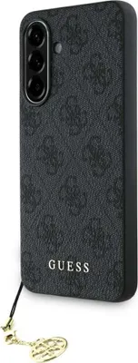 Produktbild von GUESS case passend für SAMSUNG A56 GUHCSA56GF4GGR (PU 4G Charm) black