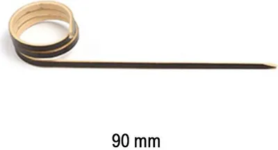Produktbild von Picker in Schwarz aus Bambus, Curl, 90 mm, 100 Stück
