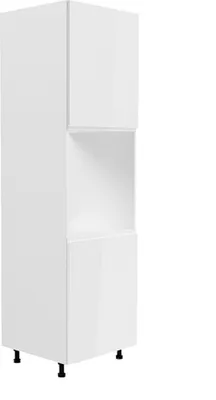 Obrázek produktu pro Kondela Potravinová skříň Aurora D60P L - bílá/bílý vysoký lesk