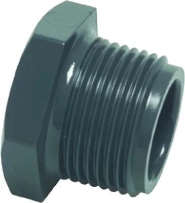 Produktbild von Profec Gewindestopfen PVC-U, 2 Zoll AG, 10 bar, grau