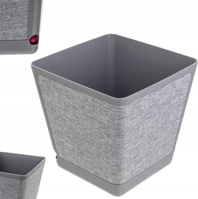 Immagine prodotto di Vaso da fiori KADAX, vaso da fiori, coperchio, alto, 24 cm, grigio, con supporto