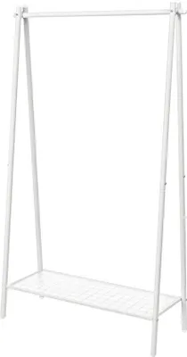 Produktbild von Famanu Kleiderständer mit Ablage - 335 x 925 x 153 cm - Weiß - Für Schlafzimmer, Ankleidezimmer, Hauswirtschaftsraum