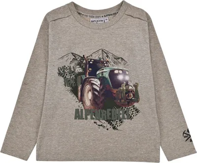 Produktbild von BONDI Jungen Langarmshirt "Traktor" 29990 | Brown-Melange Größe: 128