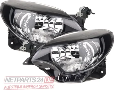 Produktbild von Scheinwerfer passend für Renault Twingo II H4 Li. Re Twingo 2 2012- + Stellmotor 8200501939 2605600Q0E 260562319R 4420577 93168280 26060-9966R Johns