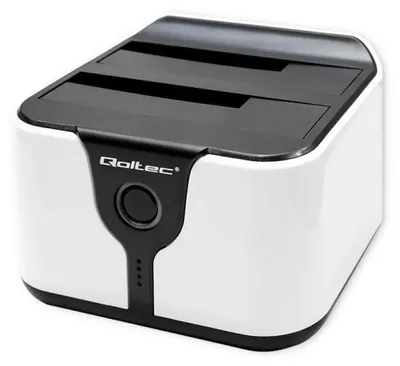 Produktbild von Qoltec Dockingstation für HDD SSD 2,5"" 3,5"" | SATA III | USB 3.0 | Super Speed 5Gb/s | mit Offline-Klonfunktion