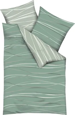 Produktbild von Kaeppel Wendebettwäsche grün 1x 155x220 cm + 1x 80x80 cm