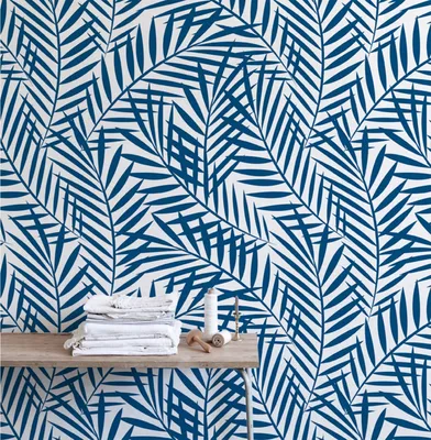 Produktbild von Coloray Fototapete 290x290 cm Latextapete Magicstick - Feder geometrische Blätter