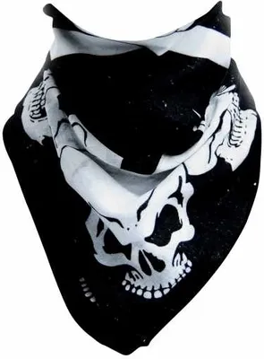 Produktbild von Bandana, Motorradtuch Totenköpfe, Rocker & Biker Bandana - Skulls, Gesichtstuch, Zandana
