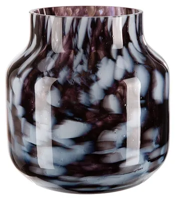 Produktbild von Fink DANKA, Windlicht, Vase, durchgefärbtes Glas, glänzend, schwarz, weiß, L. 19 cm, B. 19 cm, H. 19 cm, D. 19 cm 115524