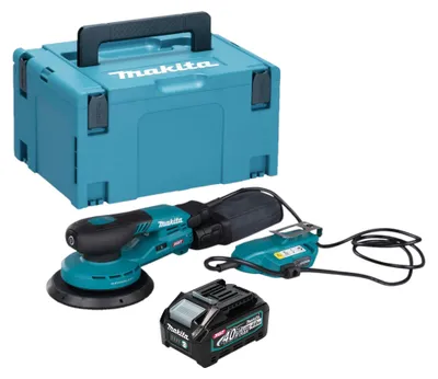 Obrázek produktu pro Makita BO 002 CGM101 Akumulátorová náhodná bruska 40 V max. 150 mm 5,0 mm zdvihu Bezkartáčová + 1x akumulátor 4,0 Ah + Makpac - bez nabíječky