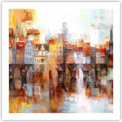 Produktbild von Poster - Poster ohne Rahmen - Stadt Mietshaus - 60x60 cm - Wand Bild - Wanddeko - Wandbilder - Kunstposter - Wandposter - Bilder - Kunstdruck - Wanddekoration - Wandbild - P2XAC60x60-3476