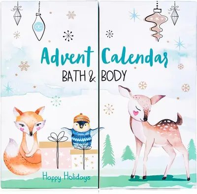 Produktbild von Adventskalender 2025 für Mädchen mit 24 Pflegeprodukten – Beauty-Adventskalender mit Körperlotion, Badebomben und Duschgel