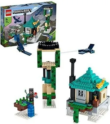 Produktbild von LEGO 21173 Minecraft Der Himmelsturm Set, Spielzeug für Kinder ab 8 Jahren mit einer Figur des Piloten