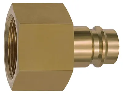 Produktbild von Riegler Nippel für Kupplungen NW 19, Messing blank, G 3/4 IG
