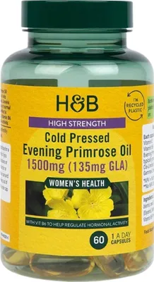 Imagen del producto de Holland & Barrett | Aceite de onagra prensado en frío, alta concentración | 1500 mg