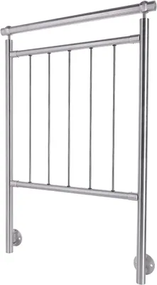Productafbeelding van Railing, roestvrij staal, balkon- of trapleuning, 0,8-6 meter, verticale spijlen, montage aan de zijkant, lengte 970 mm